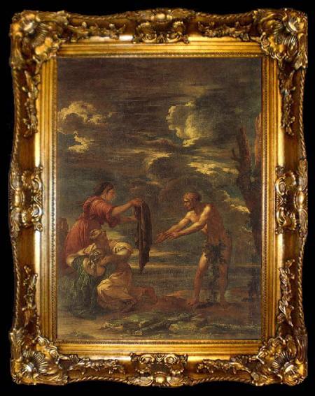framed  Salvator Rosa Odysseus and Nausicaa, ta009-2